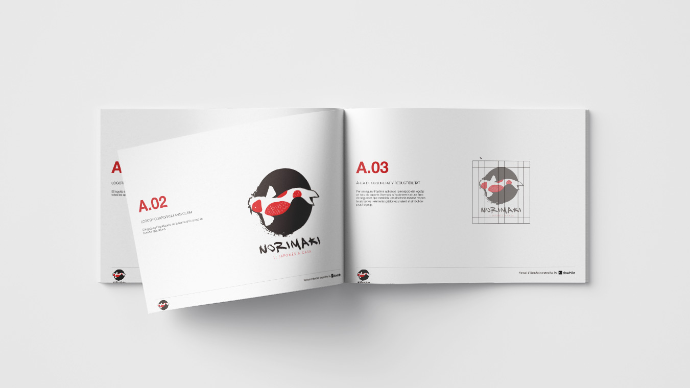 2 h diseno logotipo imagen corporativa norimaki