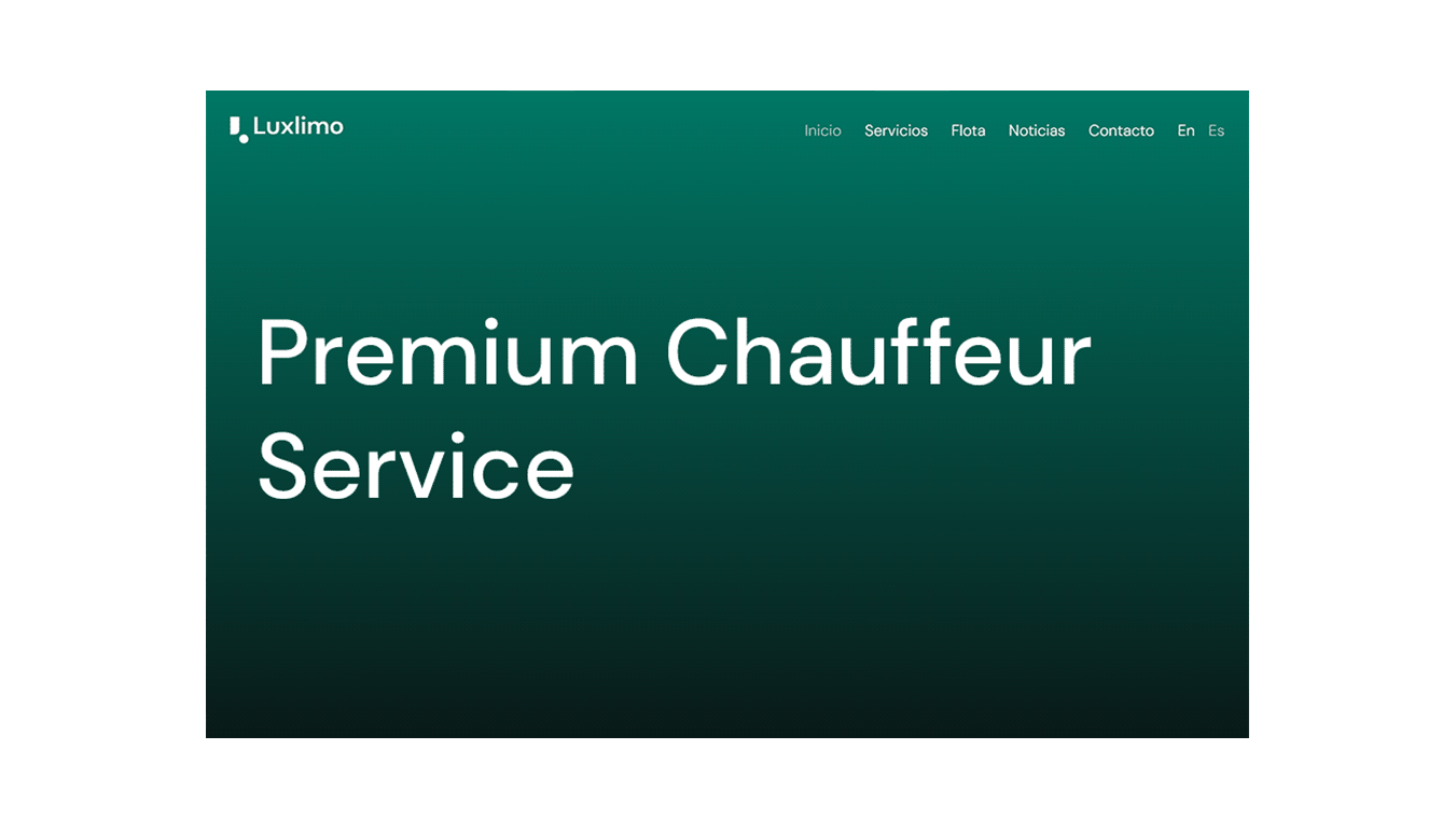 diseno desarrollo web branding luxlimo chauffeurs services w 1