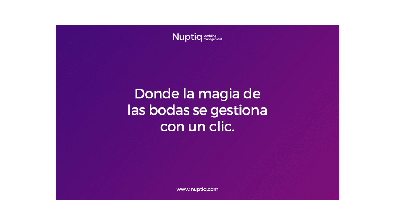 diseno desarrollo web branding software gestion nuptiq wedding management b31